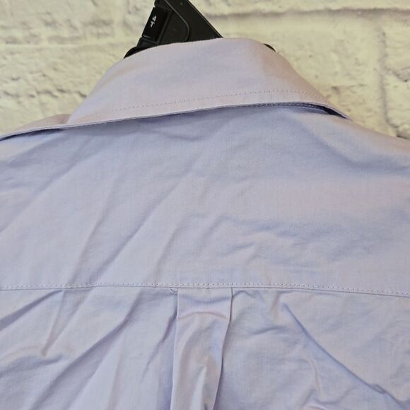 Chaps Boys 4/5 Violet Point Collar Long Sleeve Dress Shirt Formal Wedding Fancy - Picture 2 of 10